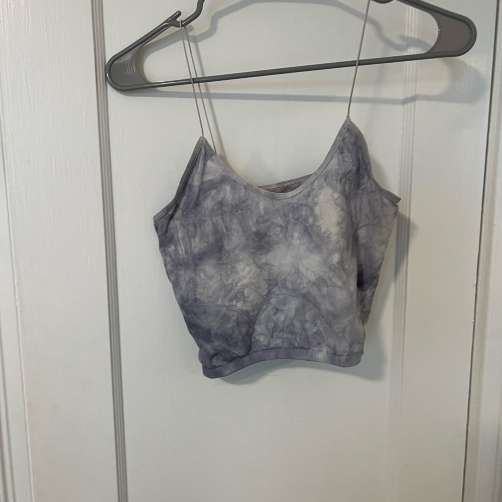 Free people blue tie dye bra crop top